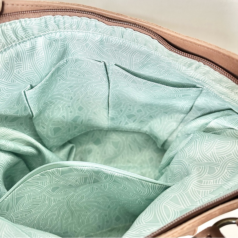 The Sak Sliver Lake Embossed Leather Vintage Finished Hobo Shoulder Bag NWT - Picture 7 of 9